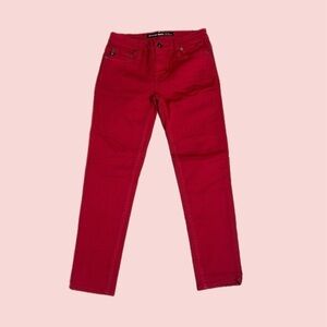 Big Star 1974 Women’s ALEX Mid-Rise Fit Ankle Skinny Jeans Red Sz 24